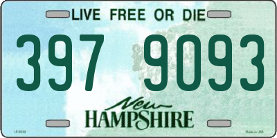 NH license plate 3979093