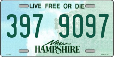 NH license plate 3979097