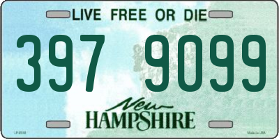 NH license plate 3979099