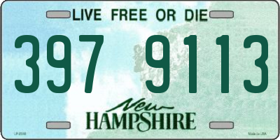 NH license plate 3979113