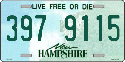 NH license plate 3979115