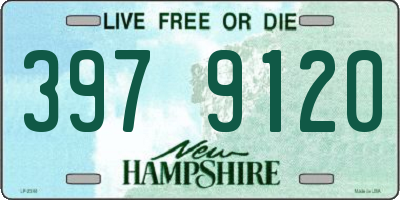 NH license plate 3979120