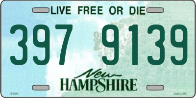 NH license plate 3979139