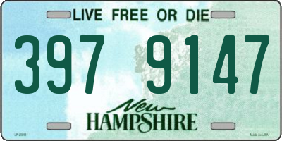 NH license plate 3979147