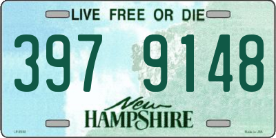 NH license plate 3979148