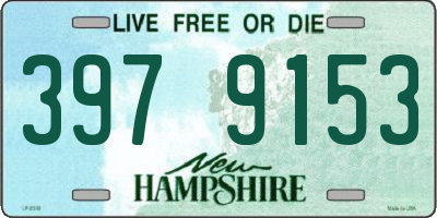 NH license plate 3979153