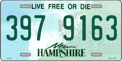 NH license plate 3979163