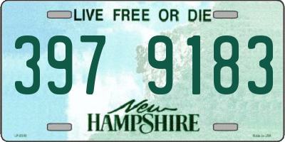 NH license plate 3979183