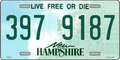 NH license plate 3979187