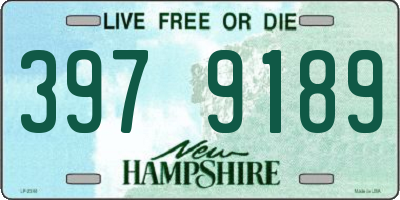 NH license plate 3979189