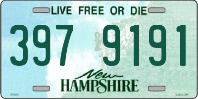 NH license plate 3979191