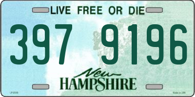 NH license plate 3979196