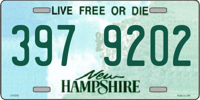 NH license plate 3979202