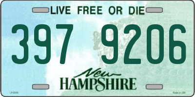 NH license plate 3979206