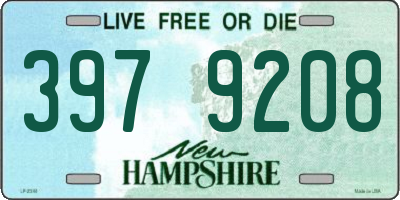 NH license plate 3979208