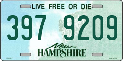 NH license plate 3979209