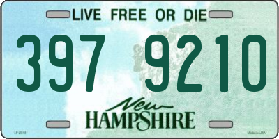 NH license plate 3979210