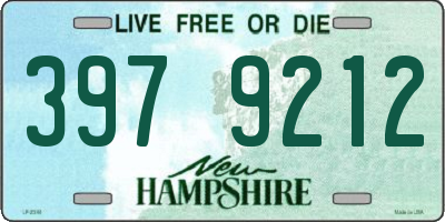 NH license plate 3979212