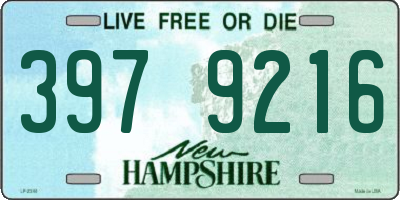 NH license plate 3979216