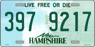 NH license plate 3979217