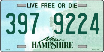 NH license plate 3979224