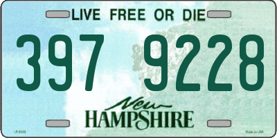 NH license plate 3979228