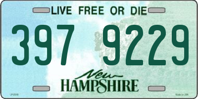 NH license plate 3979229