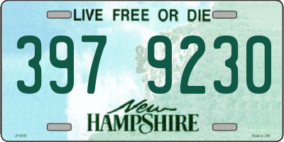 NH license plate 3979230