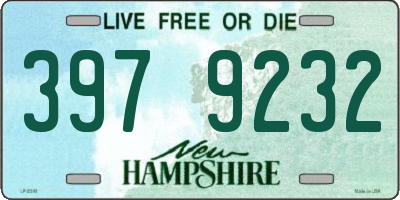 NH license plate 3979232