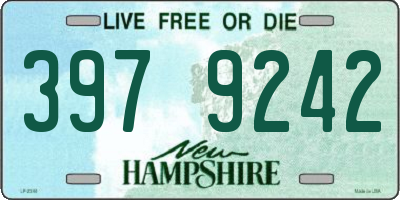 NH license plate 3979242