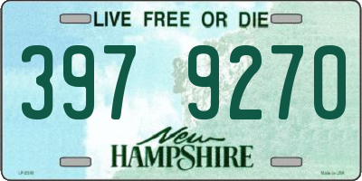 NH license plate 3979270