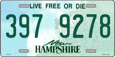 NH license plate 3979278