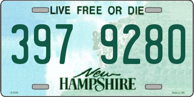 NH license plate 3979280