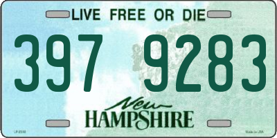 NH license plate 3979283