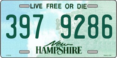 NH license plate 3979286