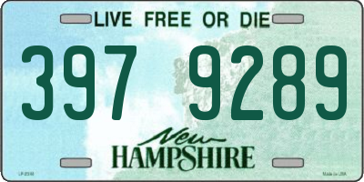 NH license plate 3979289