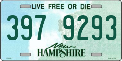 NH license plate 3979293