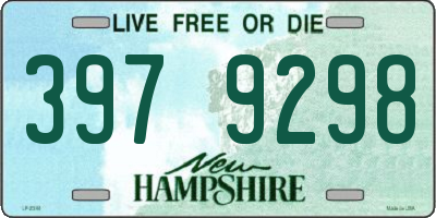 NH license plate 3979298