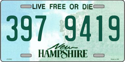 NH license plate 3979419