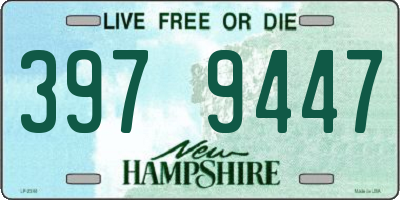 NH license plate 3979447