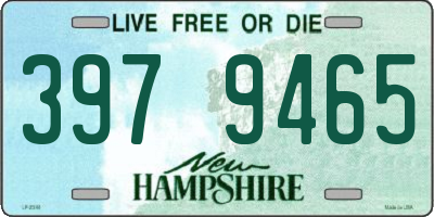 NH license plate 3979465