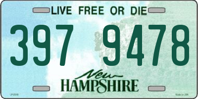 NH license plate 3979478