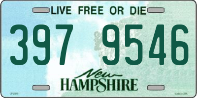 NH license plate 3979546