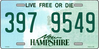 NH license plate 3979549