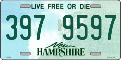 NH license plate 3979597