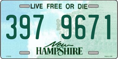 NH license plate 3979671