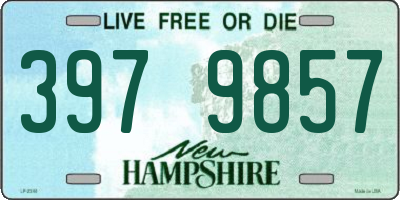 NH license plate 3979857