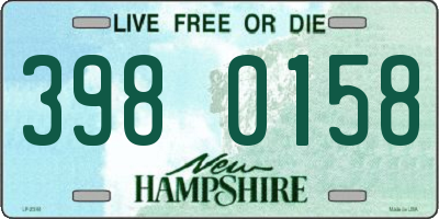 NH license plate 3980158