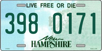 NH license plate 3980171