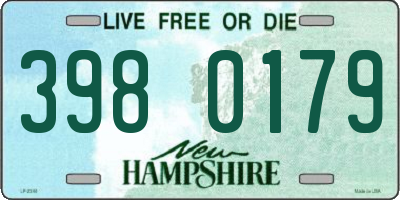 NH license plate 3980179